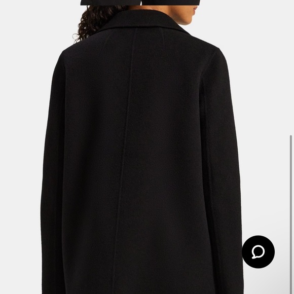 Theory Open Front Coat in Double-Face Wool-Cashmere - Picture 2 of 4